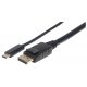 Kabel USB-C 3.1 na DisplayPort 1m Manhattan 152471