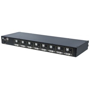 Przełącznik KVM 8 portów DVI/USB/PS2 do konsoli KVM LCD