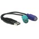 Adapter USB na PS2 klawiatura i mysz Manhattan 179027