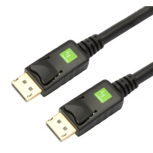 Kabel DisplayPort 1.2 DP-DP M/M 4K*60Hz 1m Czarny