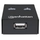 Manhattan 162005 - Switch, przełącznik USB 2.0 2/1