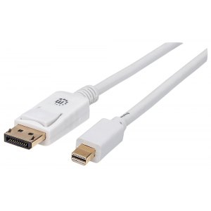 Kabel Mini DisplayPort 1.2 4K*60Hz MiniDP-DP M/M 2m Biały