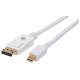Manhattan 324748 - Kabel Mini DisplayPort 1.2 4K*60Hz MiniDP-DP 2m Biały