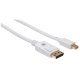 Manhattan 324748 - Kabel Mini DisplayPort 1.2 4K*60Hz MiniDP-DP 2m Biały