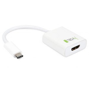 Adapter Przejściówka USB-C do HDMI UHD*60Hz Biały Techly