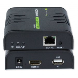 Techly KVM Extender HDMI+USB po skrętce Cat5e/6 do 120m