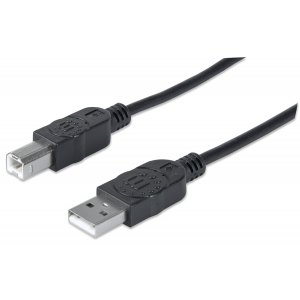 KABEL USB A-B M/M 1,0m USB2.0 Hi-Speed czarny