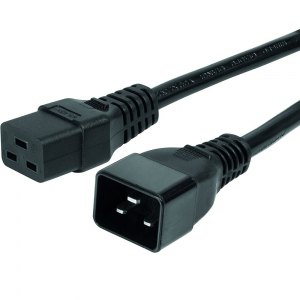 Przedłużacz Kabel Zasilający C19 - C20 2m 16A Czarny