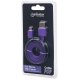KABEL USB 2.0 A-B MICRO M/M 1M CZARNO-FIOLETOWY HI-SPEED