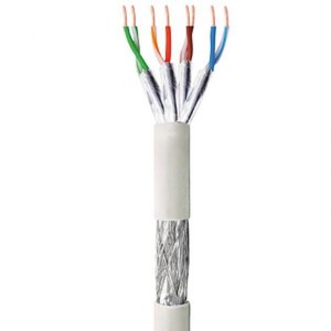 Kabel Skrętka Kat 6 S/FTP PIMF Drut 305m Box Szara SOHO CCA