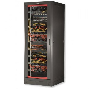 Szafa stojąca złożona 42U 600x600 rack 19 drzwi szkło czarna