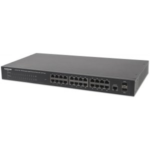 GIGABIT SWITCH 24x 10/100/1000 RJ45 POE+ 2x SFP MANAGED