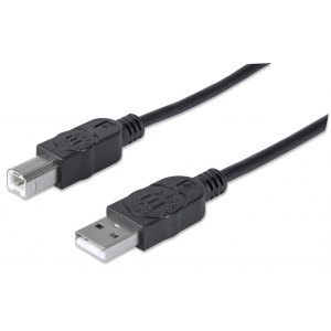 Kabel USB 2.0 AM-BM 1m do Drukarki Czarny Ekranowany