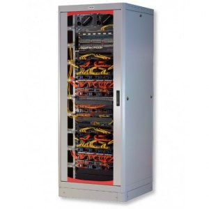 Szafa stojąca złożona 42U 600x800 rack 19  drzwi szklane