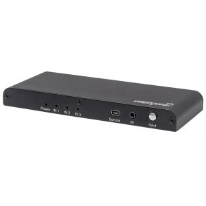 3-Portowy Przełącznik HDMI 3x1 4K*60Hz Pilot IR Zasilanie AC