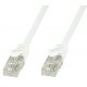 KABEL KROSOWY PATCHCORD U/UTP CAT6 2M BIAŁY 100% MIEDŹ