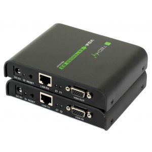 EXTENDER VGA Z AUDIO OVER IP PO SKRĘTCE CAT5E/6 DO 120M