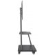 STOJAK MOBILNY TV LED/LCD/PDP 37-100 CALI 150KG Z PÓŁKĄ