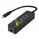 Techly 105810 Karta sieciowa USB-C Gigabit Ethernet RJ45