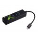 Techly 105810 Karta sieciowa USB-C - RJ45 z hubem 3x USB 3.2 Gen1