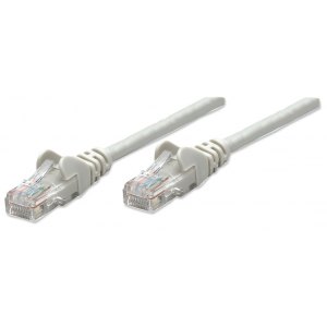 PATCH CORD CAT5E UTP 3,0M SZARY 100% MIEDŹ