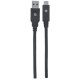 Kabel USB-C 3.2 Gen1 5Gbps 2m Manhattan 354974