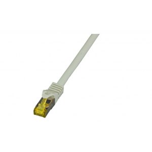 Patchcord SFTP 1m Cat.6a LSZH szary na kablu Cat.7