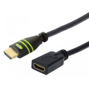 PRZEDŁUŻACZ KABEL HDMI/HDMI M/F ETHERNET 0.2M 4K60HZ