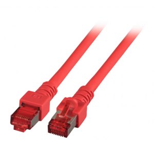 Patchcord SFTP 1m Cat.6 LSZH czerwony