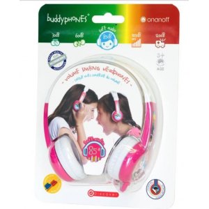 Słuchawki dla Dzieci 3+ 85dB BuddyPhones Discover Pink