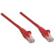 Przewód sieciowy LAN RJ45 0,5m czerwony UTP kat.5e miedziany Intellinet 318198