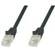Kabel sieciowy LAN 0,5m czarny Kat5e UTP
