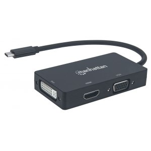 KONWERTER ADAPTER USB-C 3.1 NA HDMI/DVI/VGA MUTIPORT