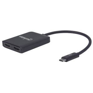 Adapter Splitter USB-C na 2x HDMI 4K*30Hz z MST Hub