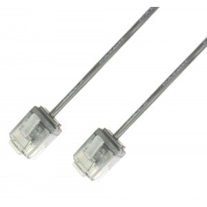 SUPER CIENKI PATCH CORD CAT6 U/UTP 2M SZARY 100% MIEDZI