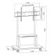 Techly ICA-TR31 - Stojak mobilny do telewizora LED/LCD 55-120 cali 150kg - wymiary stojaka