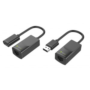 Przedłużacz Extender USB do 60m po kablu sieciowym RJ45