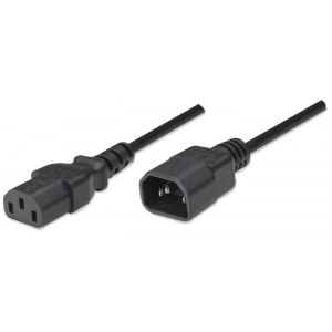 Przedłużacz Kabel Zasilający IEC320 C13 na C14 250V/10A 50cm