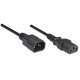 Manhattan 352666 Kabel przedłużacz zasilania C14 na C13 50cm