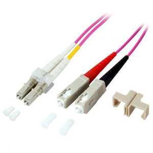 Patchcord światłowodowy OM4 50/125 MM SC-LC Duplex 1m
