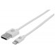 Manhattan 3937444 Kabel USB-A 2.0 - Apple Lightning 8-Pin MFi 1m Biały