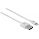 Manhattan 3937444 Kabel USB-A 2.0 - Apple Lightning 8-Pin MFi 1m Biały