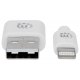 Manhattan 3937444 Kabel USB-A 2.0 - Apple Lightning 8-Pin MFi 1m Biały