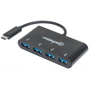 4-Portowy Hub USB-A na złączu USB-C