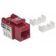 Intellinet 210478 - Gniazdo Keystone RJ45 U/UTP Cat5e Punch-Down Czerwone