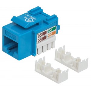 Moduł Keystone RJ45 UTP Cat5e Niebieski Punch-Down