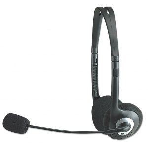 Słuchawki Komputerowe Stereo z Mikrofonem Jack 3.5mm