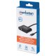 Manhattan 153454 - Karta Sieciowa Adapter USB-C na RJ45 Gigabit Ethernet z Portem USB-C Power Delivery  PD 