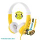 BuddyPhones Connect Yellow - Słuchawki dla Dzieci 3+ 85dB z Mikrofonem Zielone