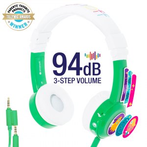 Słuchawki Podróżne dla Dzieci 3+ InFlight 75/85/94dB Zielone
